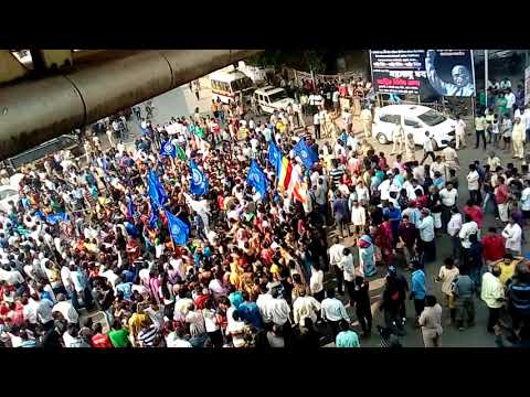 Dalit protest against bhima koregaon violence in wadala Mumbai on 3rd January 2018