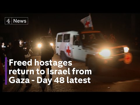 Israel-Hamas war: Freed hostages return to Israel from Gaza