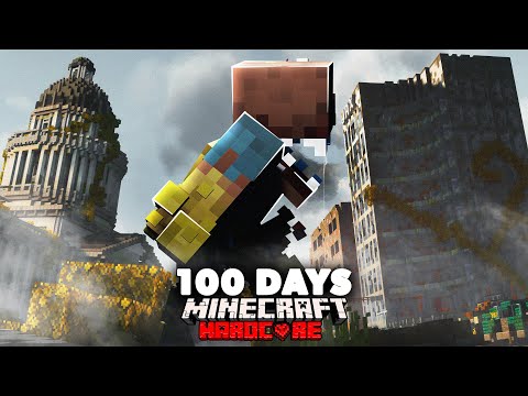 I Spent 100 Days in a REAL LAST OF US Zombie Simulation in Hardcore Minecraft