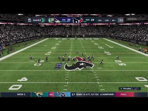 Madden 21 Texans vs Ravens