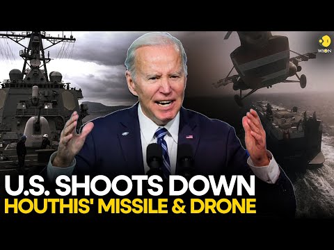 US warship shoots down drone, anti-ship ballistic missile fired by Houthis | WION Originals