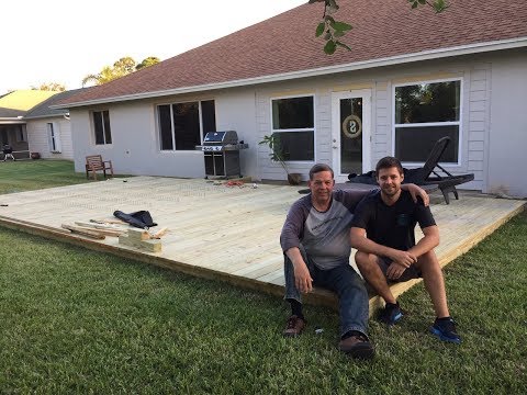 How to Build a Ground Level Deck (Father &amp; Son Project)