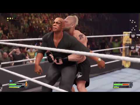 WWE 2K22 Mike Tyson vs Brock Lesnar at Clash of Champions