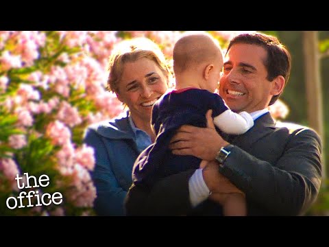 Michael Scott being born to be a father for 15 minutes straight - The Office US