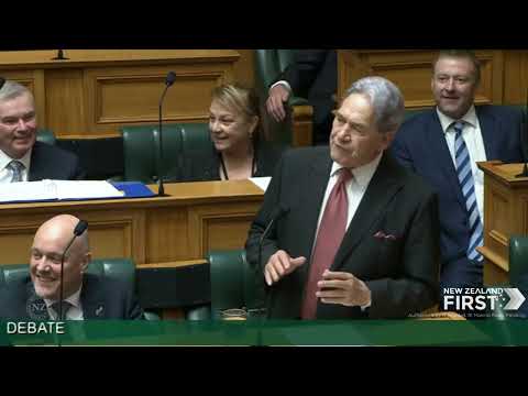 First speech of this term in the House from Rt. Hon. Winston Peters