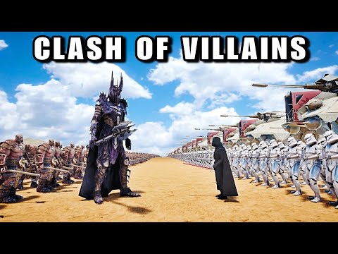 DARTH VADER'S ARMY VS SAURON'S ARMY | Ultimate Epic Battle Simulator 2 | UEBS 2