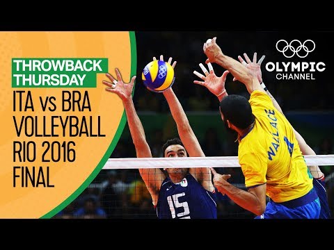 Italy vs Brazil &ndash; Men's Volleyball Gold Medal Match at Rio 2016 | Throwback Thursday