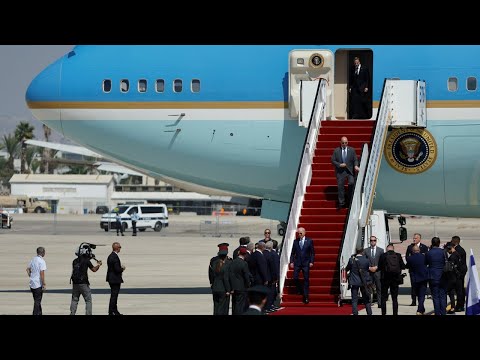 President Biden Arrival Ceremony at Ben Gurion International Airport - Full Video