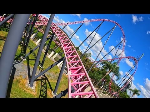 DC Rivals Hypercoaster On Ride POV - Warner Bros. Movie World