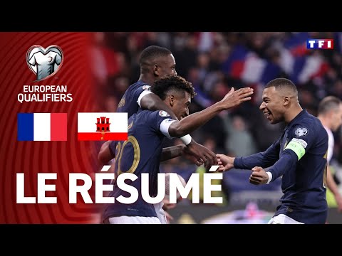 France - Gibraltar (r&amp;eacute;sum&amp;eacute; des Qualif EURO 2024) : L'INCROYABLE MATCH RECORD DES BLEUS ???