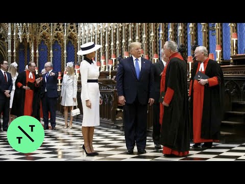 Trump, Melania Pay Respects at Grave of Unknown British Warrior at Westminster Abbey