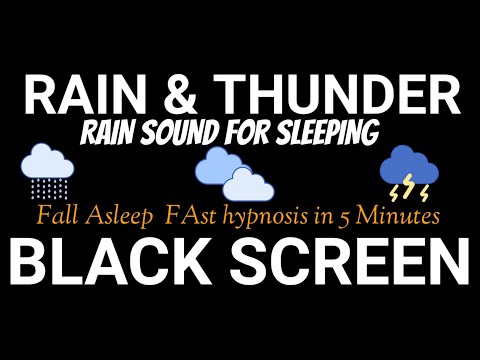 Fall Asleep in 3 Minutes With Heavy Rain &amp; Thunder Sounds | Rain Sound For Sleeping