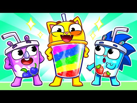 So Delicious Rainbow Milkshake Song | Funny Kids Songs 😻🐨🐰🦁 And Nursery Rhymes by Baby Zoo