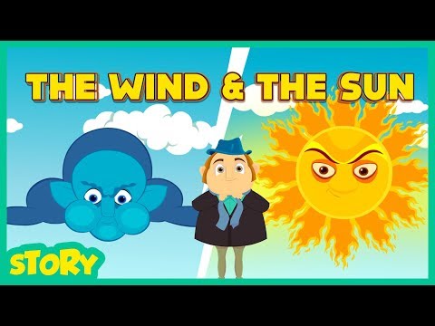 &quot;THE WIND AND THE SUN STORY&quot; I MORAL STORY | STORIES FOR KIDS | VIDEOS FOR KIDS