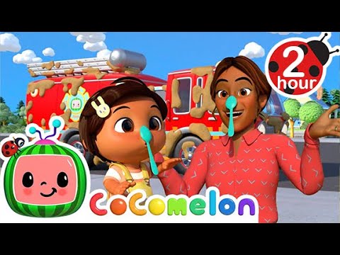 Simon Says Firetruck Wash! | CoComelon Kids Songs &amp; Nursery Rhymes