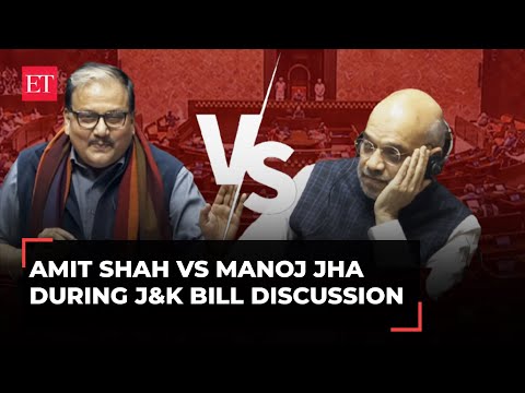 'Kashmir for all Indians...': When Amit Shah takes down Manoj Jha during J&amp;K bill discussion