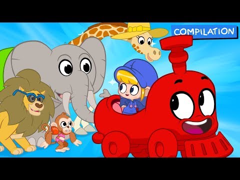 Mila &amp; Morphle Literacy | Animal Train | Cartoons with Subtitles