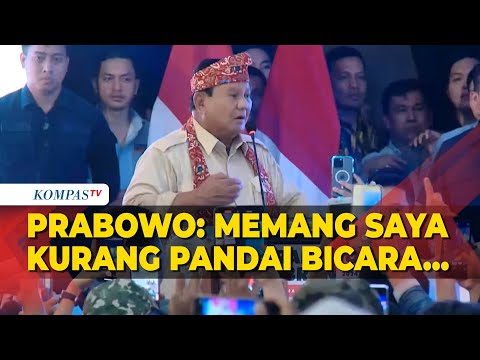 [FULL] Pidato Politik Prabowo Hadiri Konsolidasi Relawan Bengkulu: Memang Saya Kurang Pandai Bicara