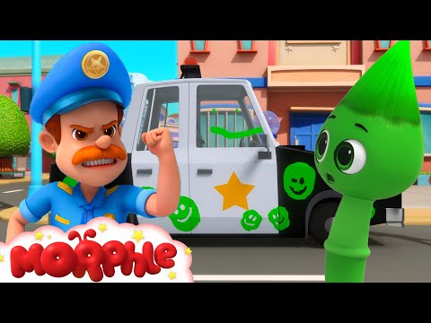 Oh No! Orphle Paints a Cop Car! | 