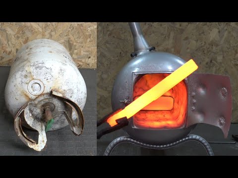 Propane Burning iron Furnace (Furnace Construction diy idea )