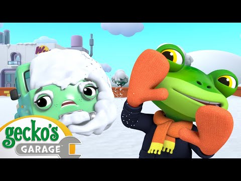 Tilly the Snowball is Stuck! | Gecko's Garage - Cartoons for Kids | Festive Winter Videos