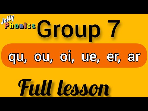 Jolly phonics group 7 sounds and Blending words. Digraphs.
