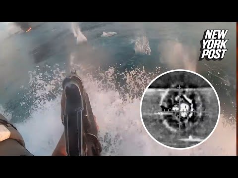 Dramatic video shows Israeli navy unit shooting Hamas terrorists at sea