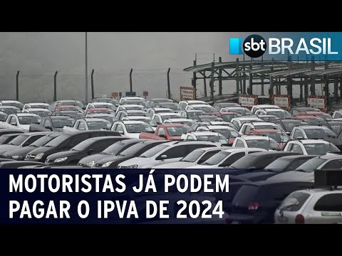 Motoristas j&aacute; podem pagar o IPVA de 2024 | SBT Brasil (02/01/24)