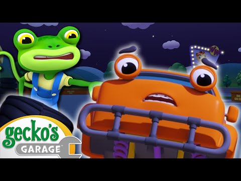 Monster Truck Accident! | Go Gecko's Garage! | Kids Cartoons