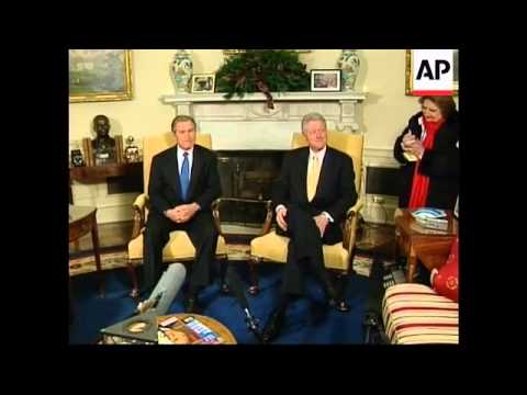 USA: GEORGE W BUSH &amp; BILL CLINTON