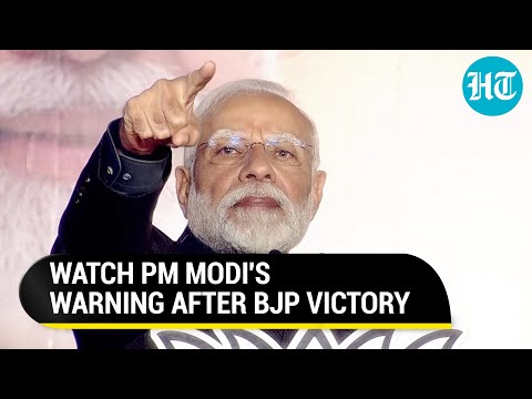 'Anti-National Forces...': PM Modi's Warning After BJP's Hindi Heartland Poll Sweep | Watch