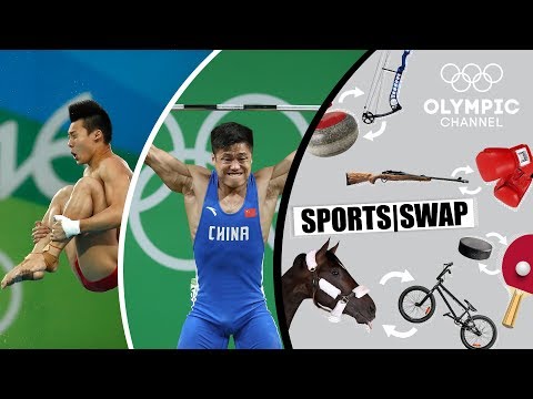 Diving vs. Weighlifting Can L&amp;uuml; Xiaojun &amp;amp; Chen Aisen Switch Sports? | Sports Swap Challenge