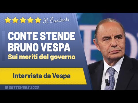 Giuseppe Conte stende Bruno Vespa a Cinque Minuti, smontando una frottola del governo