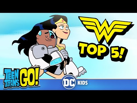 Top 5 Wonder Woman Moments on Teen Titans Go! | Teen Titans Go! | @dckids