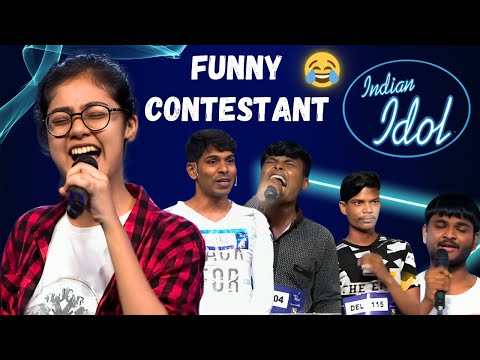 Indian idol funny contestants 🤣🤣 | indian idol | Neha Kakkar | Shreya Ghosal | benami comedian