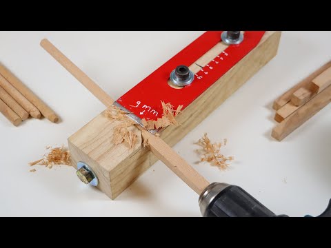 Stop Buying Dowels, DIY Dowel Jig From Plane Blade..