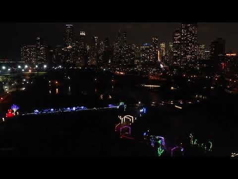 'Zoo Lights' at Lincoln Park Zoo-Drone View 2024