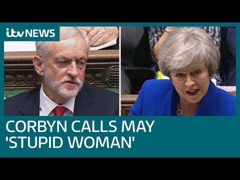 Did Jeremy Corbyn call Theresa May a 'stupid woman' at PMQs? | ITV News