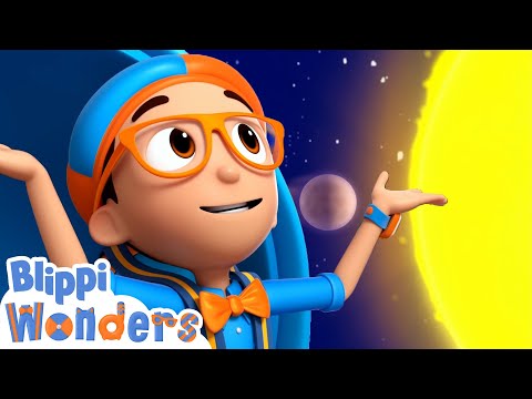 Blippi Wonders - Blippi Blast Off! | Blippi Animated Series | Cartoons For Kids