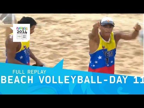 Beach Volleyball - Day 11 Semi-Finals Men | Full Replay | Nanjing 2014 Youth Olympics