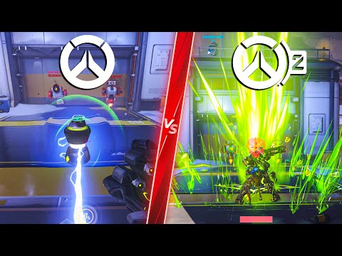 Overwatch 2 vs Overwatch 1 - Direct Comparison! Attention to Detail &amp; Graphics! 4K PC ULTRA