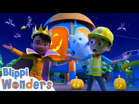 NEW! Blippi's Halloween Hideout Song! | Blippi Wonders Educational Videos for Kids