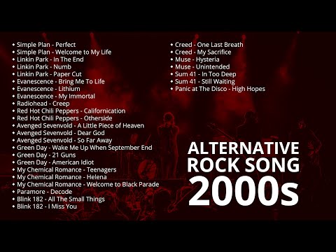 ALTERNATIVE ROCK SONG 2000s | LAGU ROCK BARAT TERBAIK TAHUN 2000an