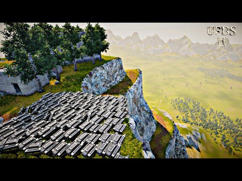 100 ROBOTS T-45 DEFEND THE MOUNTAIN AGAINST 2,000,000 ZOMBIES - UEBS 2 -