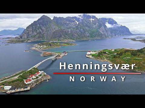 Charming Fishing Village on Norway Island of Lofoten