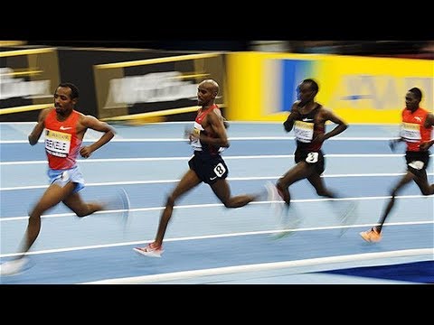 Mo Farah vs Eliud Kipchoge at Two Mile UK Indoor 2012