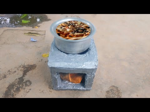 firewood stove at home cement stove making || cement stove making at home 