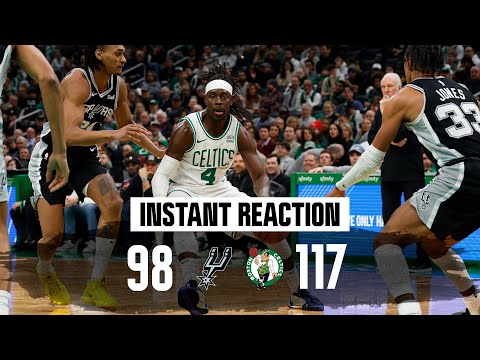 INSTANT REACTION: Vibes are 'phenomenal' for C's as they're on 'another level' in win over Spurs