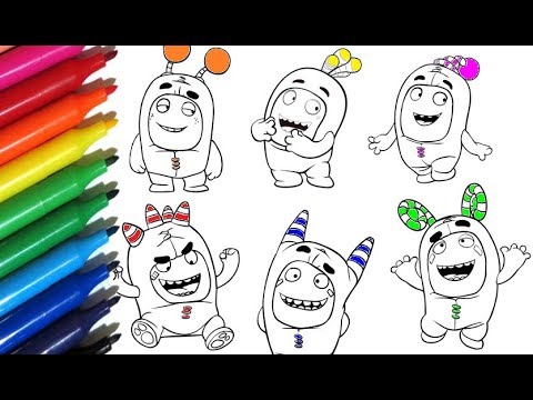 Coloring Pages  ODDBODS How to paint with Watercolor Markers - Color Toys for Kids