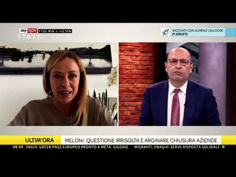 Giorgia Meloni intervistata a SkyTg24, non perdetela!